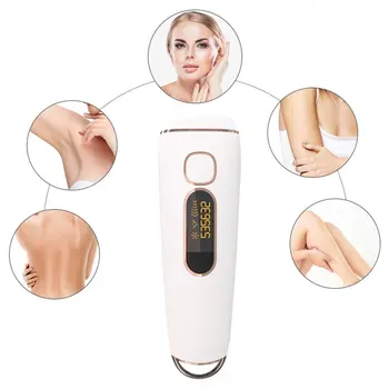 

Painless Hair Removal Instrument Full Body Automatic Laser Freezing Point Household Security Sensor Chip 5-Speed With Screen