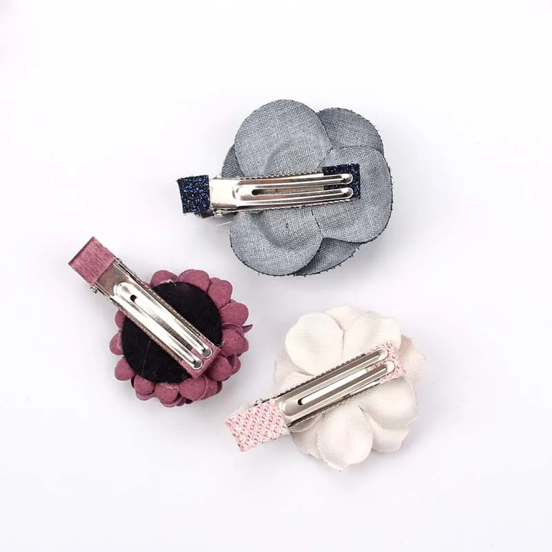 6 шт/лот бутик роза цветок с жемчугом для девочек Дети hairpind аксессуары для волос femals barr