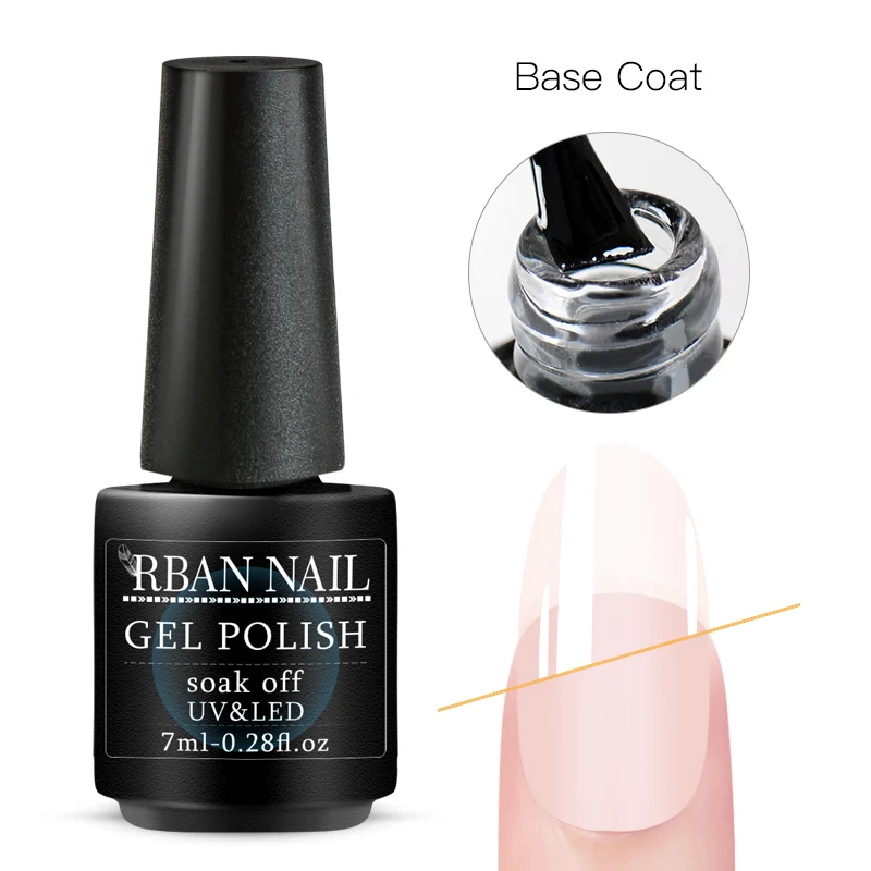 S04071 RBAN NAIL 8 мл цветной УФ-гель для ногтей матовое верхнее покрытие Гибридный гель для ногтей замачиваемый долговечный лак для ногтей гель лак Инструменты - Цвет: S04071