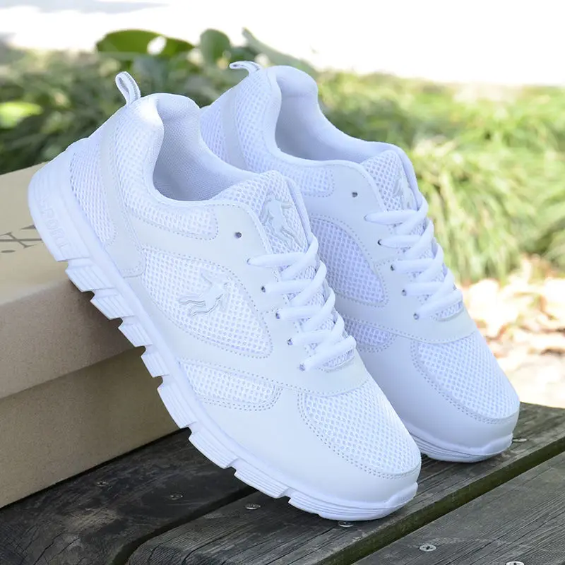 Flash Sale Zapatos informales transpirables para hombre, zapatillas ligeras de goma con cordones, para primavera y verano llKkOBOlE