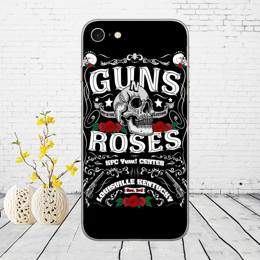 7 35DD guns n roses Мягкий силиконовый чехол для iPhone 5 5S SE 6 6s 8 plus 7 7 Plus X XS SR MAX чехол - Цвет: 7