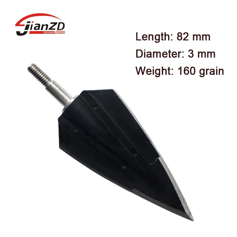Универсальная нить для стрельбы из лука Broadheads 160 зерен 2 фиксации лезвия