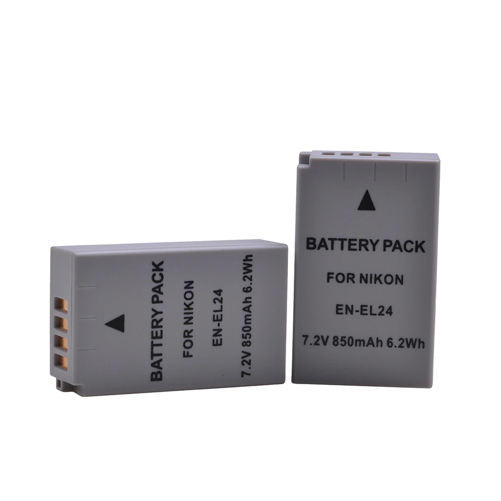 3 шт. 850 мАч EN EL24 ENEL24 аккумуляторная батарея для камеры Nikon 1 J5 1J5 DL18 50 DL24 85 цифровой