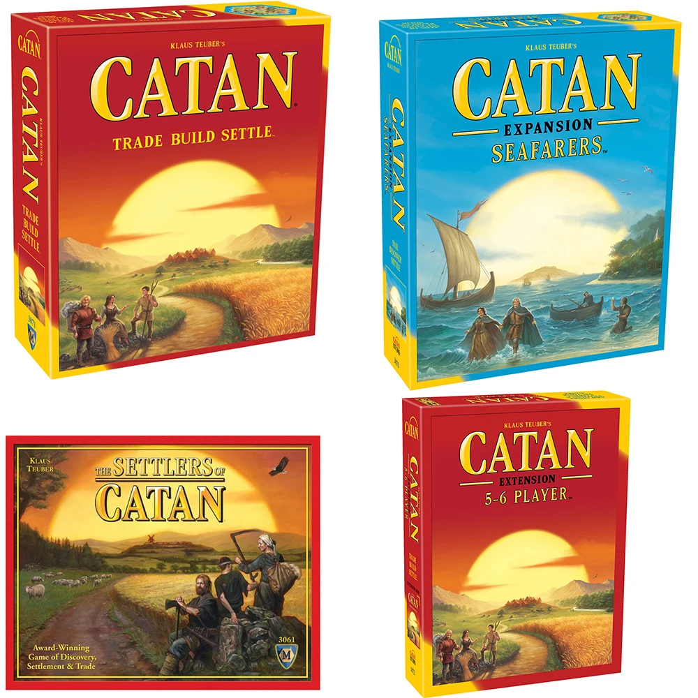 

Catan Strategy Board Game: 5th Edition Trade Build Settle / Seafarers / 5-6 Player Extension pack