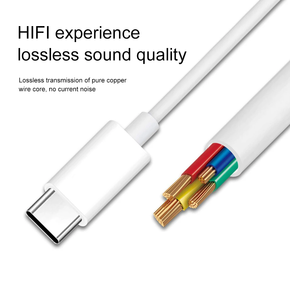 Кабель для наушников PINZHENG Type C 3 5 мм адаптер аудиокабель Huawei Mate 20 Xiaomi Mi 6 AUX USB
