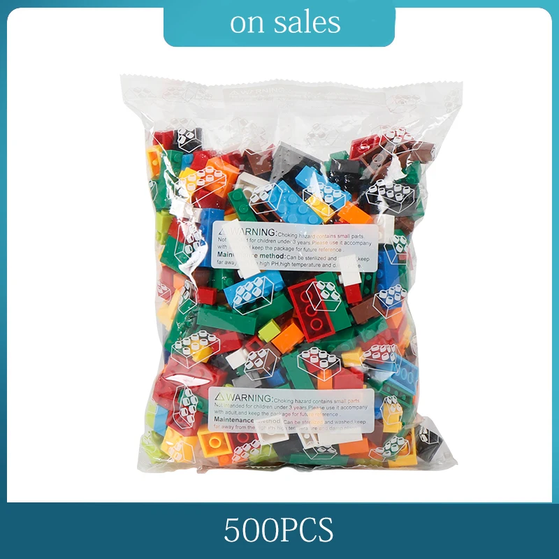 500PcsBoyColor 1000 шт строительные блоки кирпичи DIY креативные кирпичи объемные модели Фигурки совместимы с городскими друзьями Развивающие детские игрушки - Цвет: 500PcsBoyColor