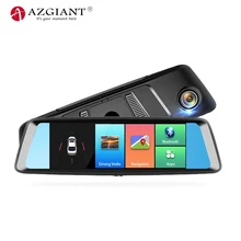 New A8 7Inch Full Screen Streaming Media Rearview Mirror Android 4G Voice Navigation Dual Camera 24h Parking Monitor Wide Angle