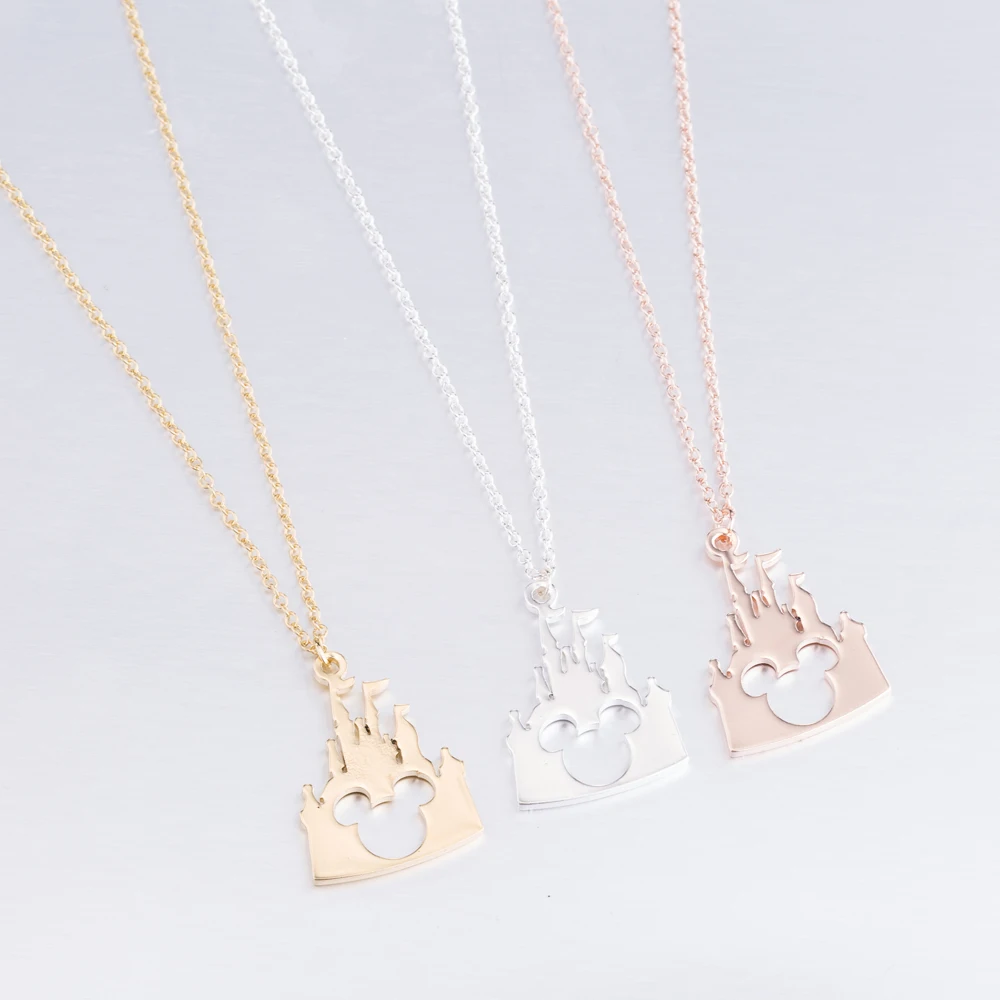 FENGLI трендовая подвеска «Микки мауз» Ожерелье Из Нержавеющей Стали Цепочка для мыши ожерелье простые ювелирные изделия для животных для женщин вечерние подарки