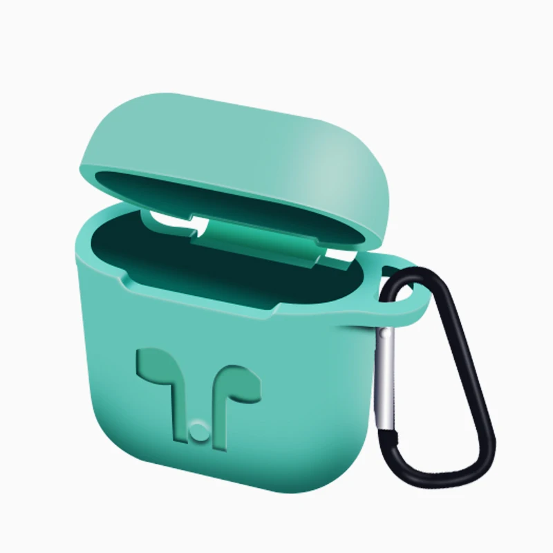 Для AirPods чехол силиконовый защитный чехол с подставкой чехол ...