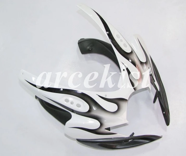 4 подарки ABS Полный обтекатели комплект подходит для SUZUKI GSX-R600 GSX-R750 06 07 R600 R750 K6 GSXR 600 750 2006 2007 корпус из двух вещей черно-пламя