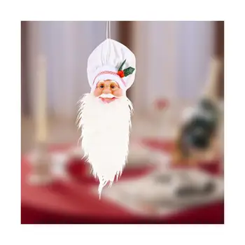 

Santa Avatar Pendant / Chef Hat Bearded Old Man Cloth Material Decoration / Holiday Atmosphere Scene Layout / XMAS Decor