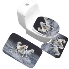 CAMMITEVER лошади коврики для туалета дома коврик для ванной комнаты коврики 3d ванная комната коврики