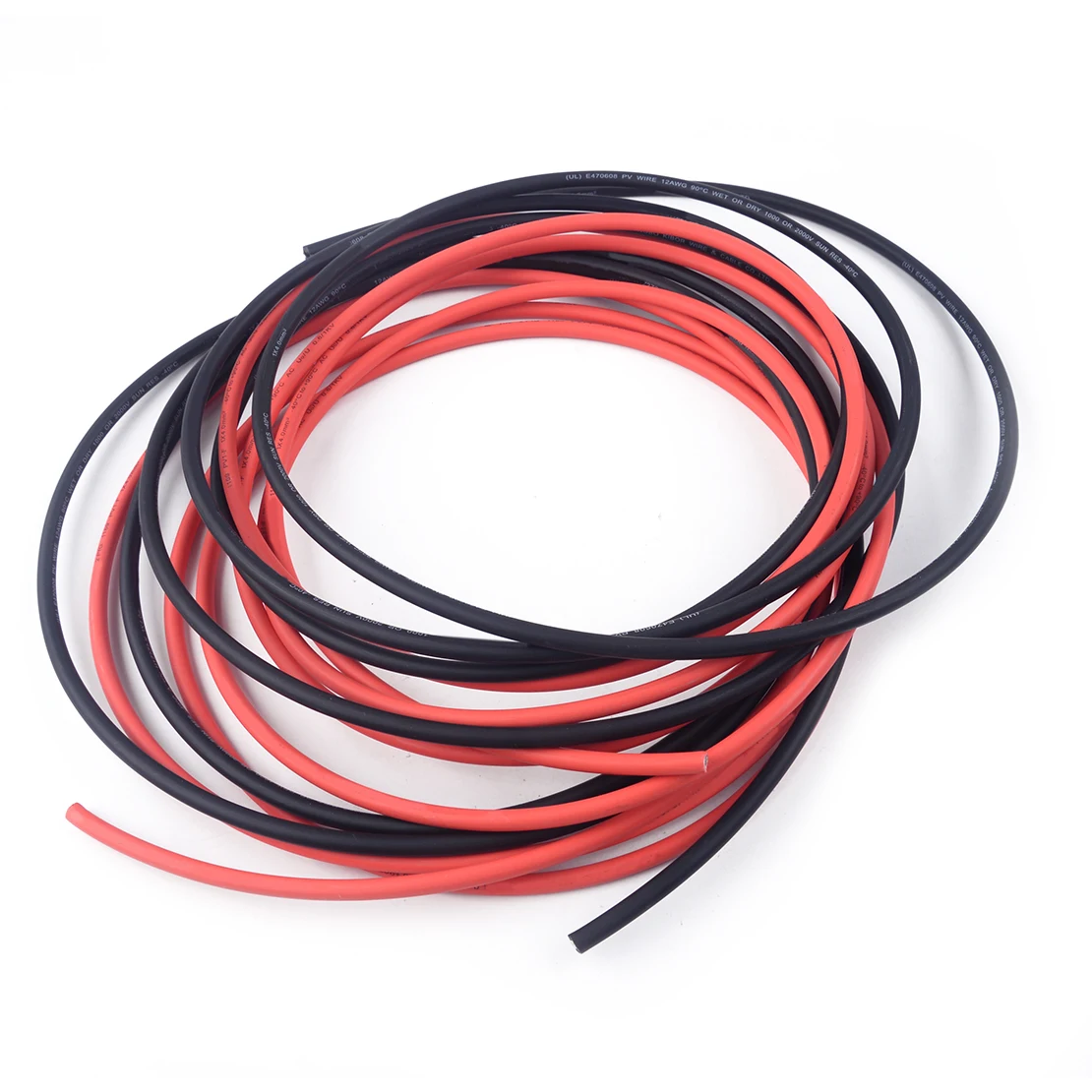 

LETAOSK 1 Pair Black & Red 5M High Quality Solar Panel Extension Cable Wire MC4 Connector 12 AWG 16.4 ft