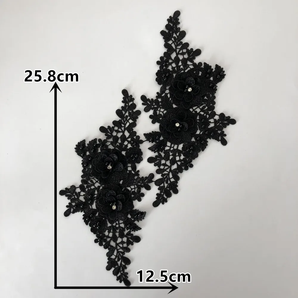 Lace Accessories Flower Hollow ABS pearl 3D Rhinestone Lace Dress Craft Material Sewing Embroidery Application lace fabric,lace ribbon,lace garment accessories,lace sewing supplies,lace decoration,lace accessories,lace sewing accessories