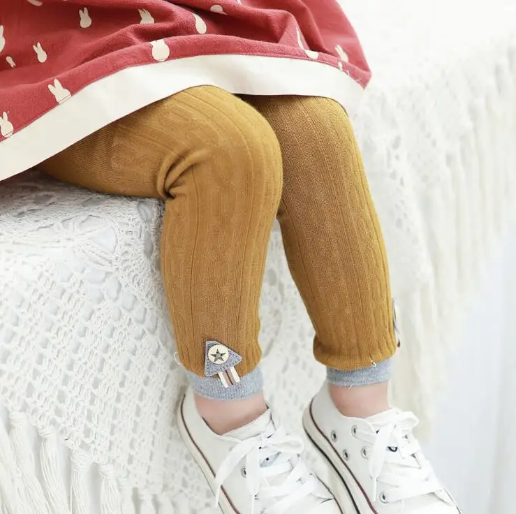 Новые весенние детские вязаные леггинсы для малышей модные теплые штаны для От 0 до 3 лет, одежда для детей леггинсы для малышей в подарок - Цвет: 5