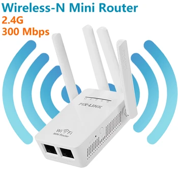

WR09 Wilreless-N Wi-fi 300Mbps Wireless WIFI Router WIFI Repeater Booster Extender Home Network 802.11b/g/n RJ45 2 Ports
