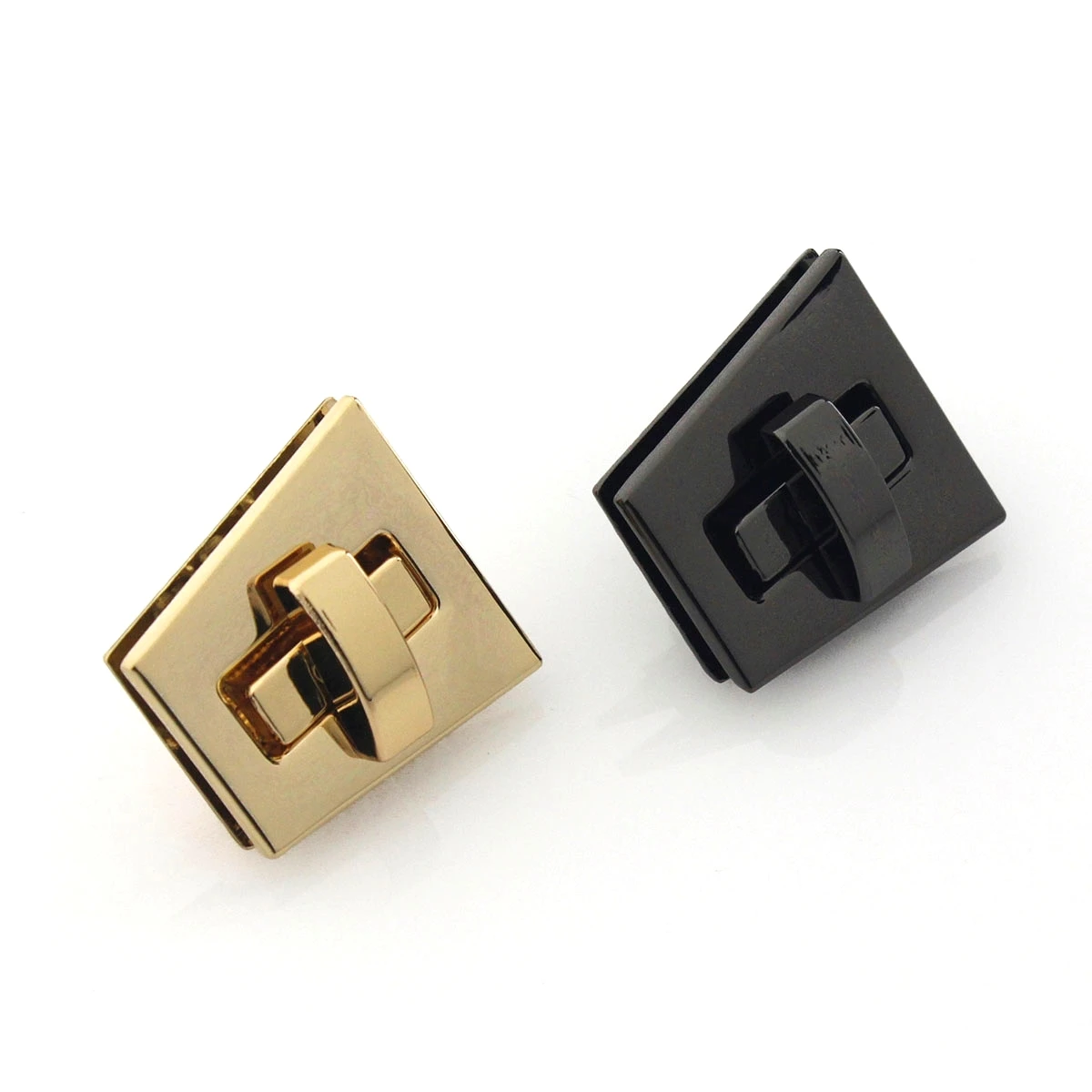 

1pcs Metal Oblique Square Turn Lock Fashion Twist Lock for DIY Handbag Bag Purse Luggage Hardware Closure Bag Parts Accessories