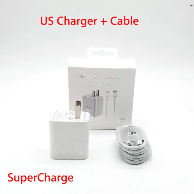 Huawei Оригинальное быстрое зарядное устройство mate 20 Pro P20 mate 9 10 Supercharge Быстрый дорожный настенный адаптер 4.5v5a/5v4. 5a type-c 3,0 Usb кабель - Тип штекера: US charger and cable