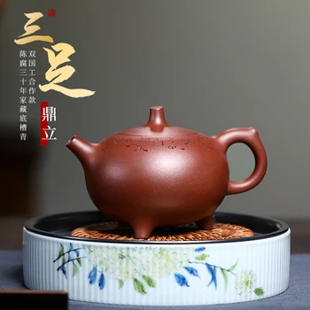 

Dream sand in yixing famous ore recommended pure manual household teapot the engineering jun xu - three pillar