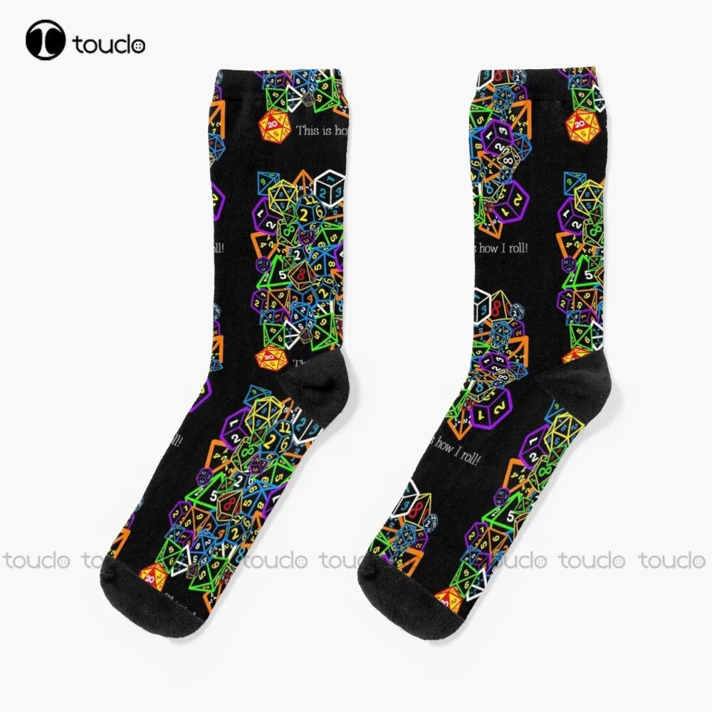 

New Dragons This Is How I Roll! Socks Womens Hiking Socks Personalized Custom Unisex Adult Socks Teen Socks