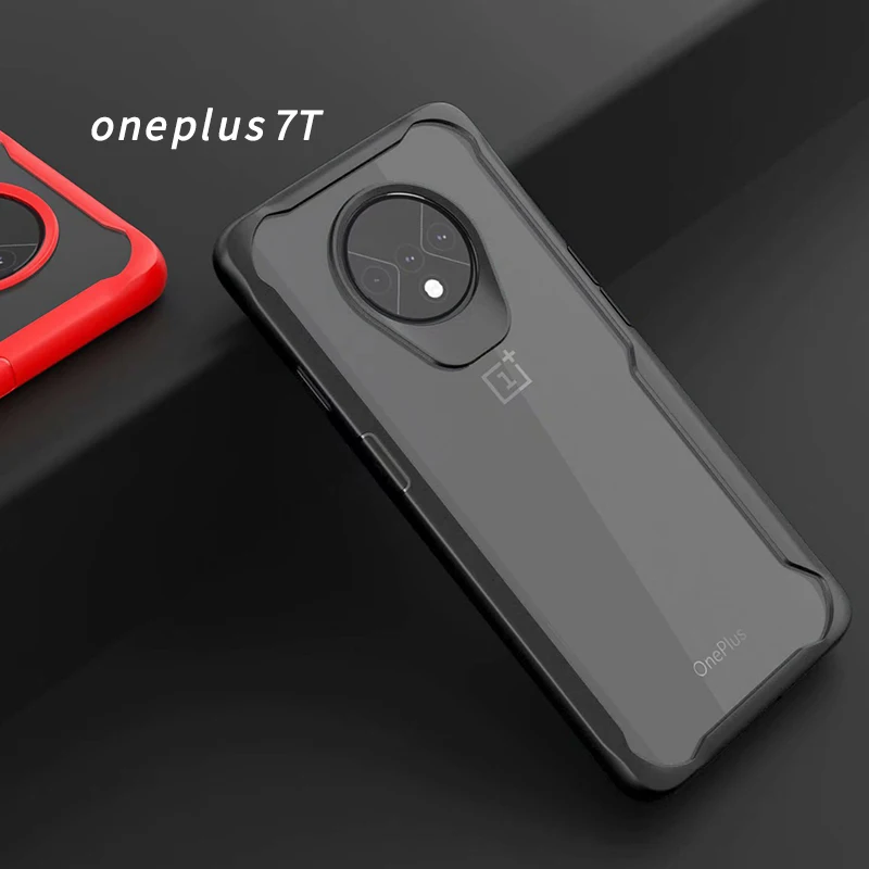 Чехол для телефона для OnePlus 7 Pro Чехол прозрачный акриловый ТПУ Мягкий силиконовый чехол для One Plus 7 7T Pro чехол s OnePlus 6T аксессуары