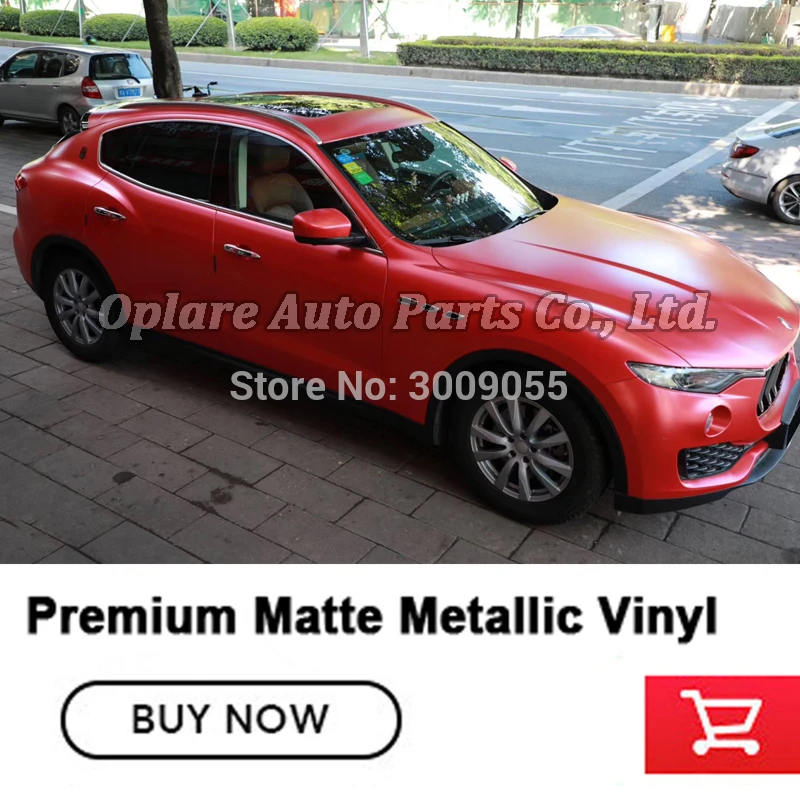

high end red Matte Metallic Film Red Copper Color Changing Film Wrap Vinyl for All Car Type Model Styling Custom Decal