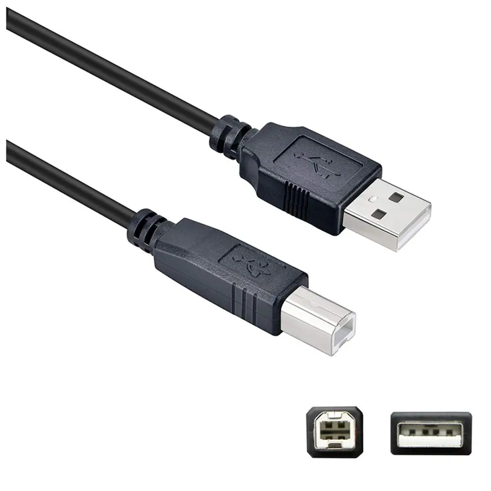 

USB Printer Cable USB Type B Male to A Male USB 2.0 Cable for Canon Epson Brother HP ZJiang Label Printer DAC USB Printer