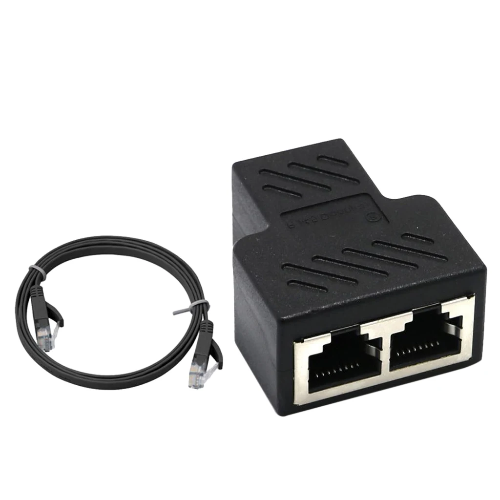 Cat6 7 Ethernet кабель LAN порт от 1 до 2 гнезда сетевой адаптер разъём разветвитель |