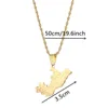 Republic of the Congo Map Flag Pendant Necklaces Brazzaville Ethnic Ornament Jewelry 2