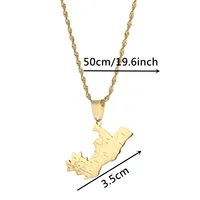 Republic of the Congo Map Flag Pendant Necklaces Brazzaville Ethnic Ornament Jewelry 2