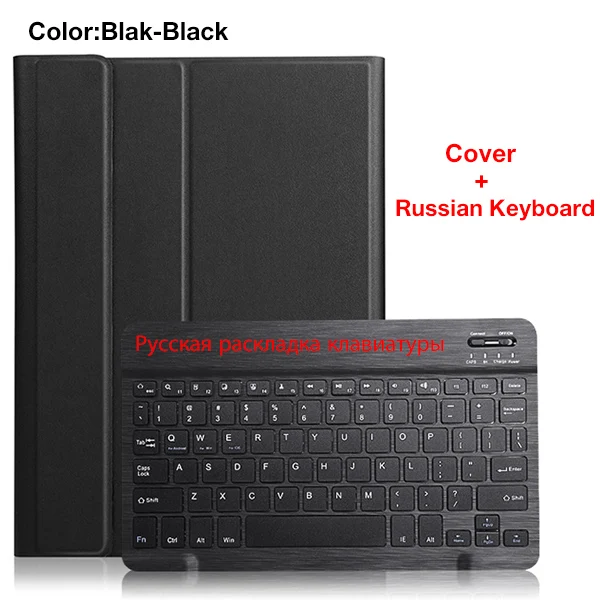 Чехол-клавиатура для iPad 10,2 bluetooth чехол для Apple iPad 7го поколения A2200 A2198 беспроводная клавиатура - Цвет: 19IPAD102 BCBTRU BK