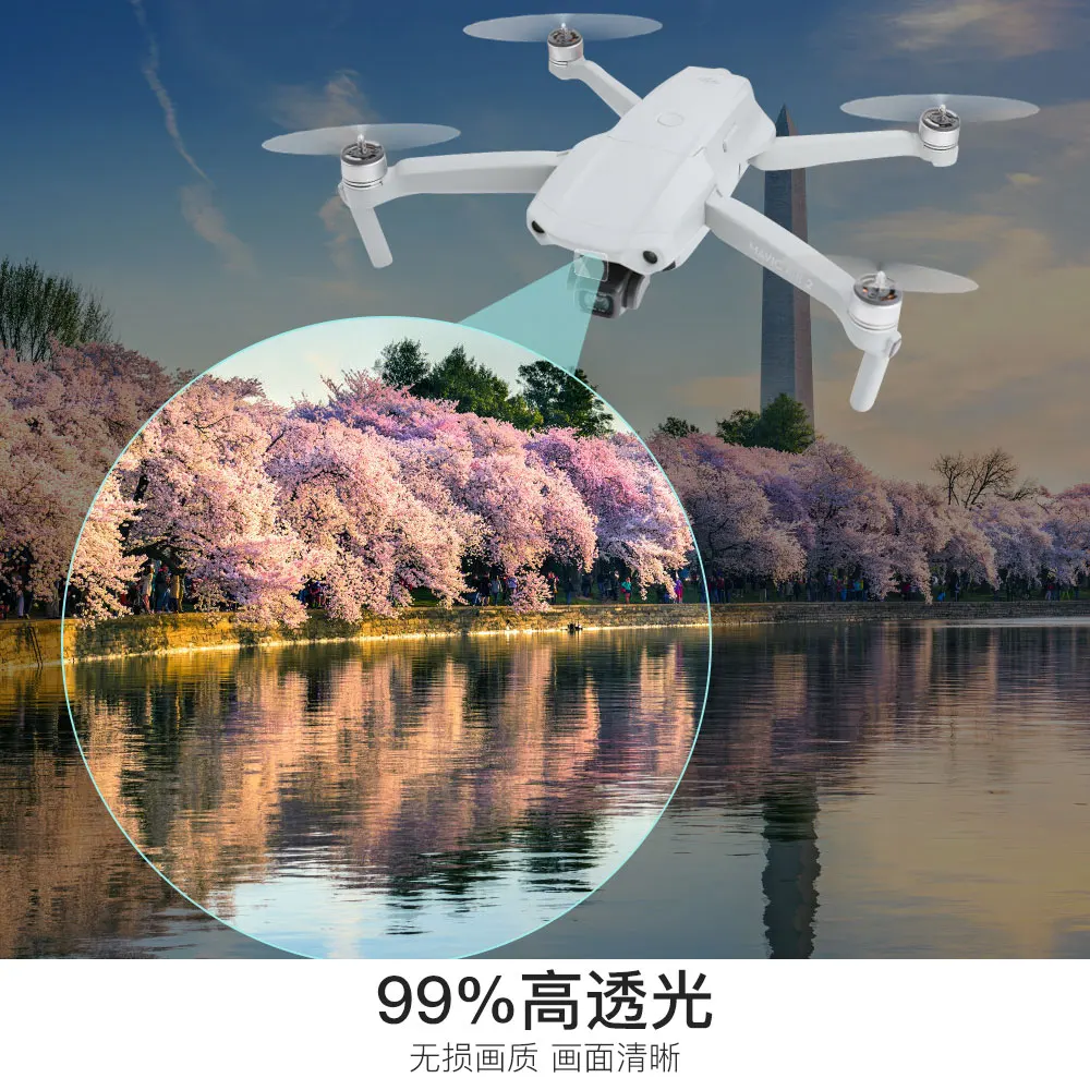 Защитная пленка для объектива камеры DJI Mavic Air 2 Закаленное стекло против царапин