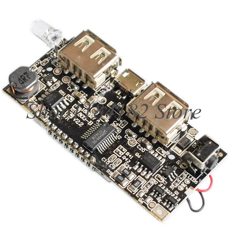 5 шт. двойной USB 18650 Зарядное устройство PCB модуль питания 5В 1А 2.1A Мобильный Внешний Аккумулятор аксессуары для телефона DIY светодиодный ЖК-модуль Плата
