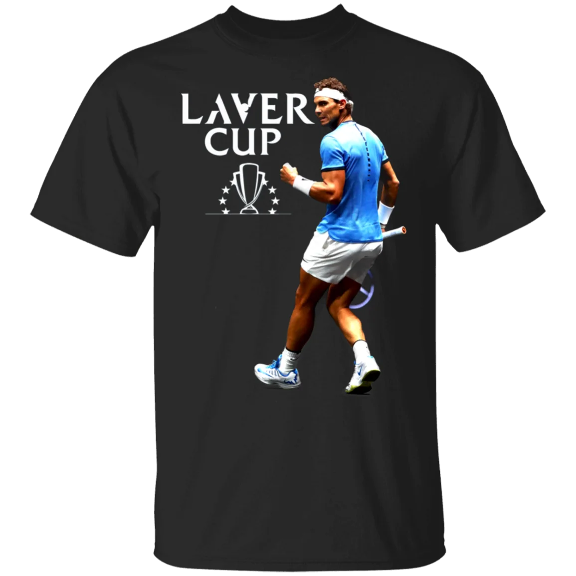 

Laver Cup 2019 Rafael Nadal Team Europe T Shirt Black Navy For Men Women