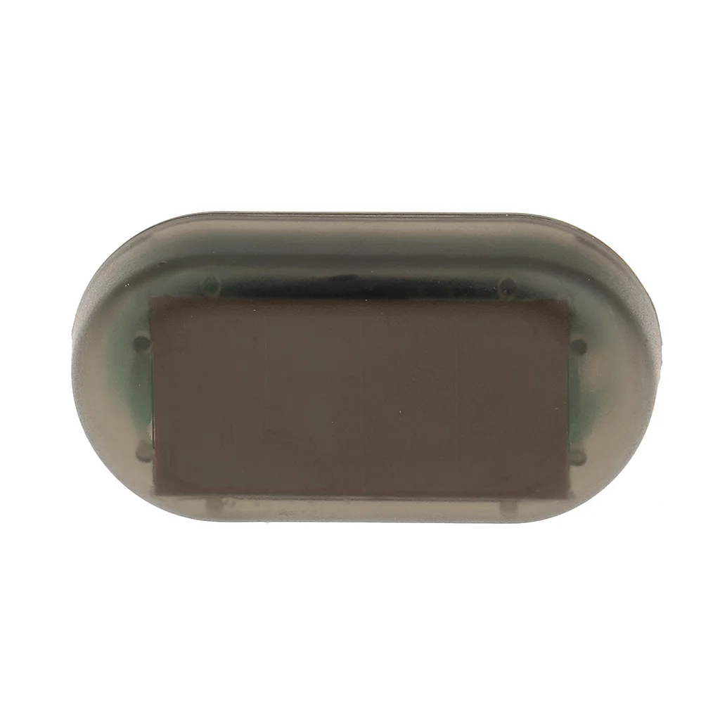 Solar Powered Self Charging Blue LED Light Car Alarm Lamp Mini Size
