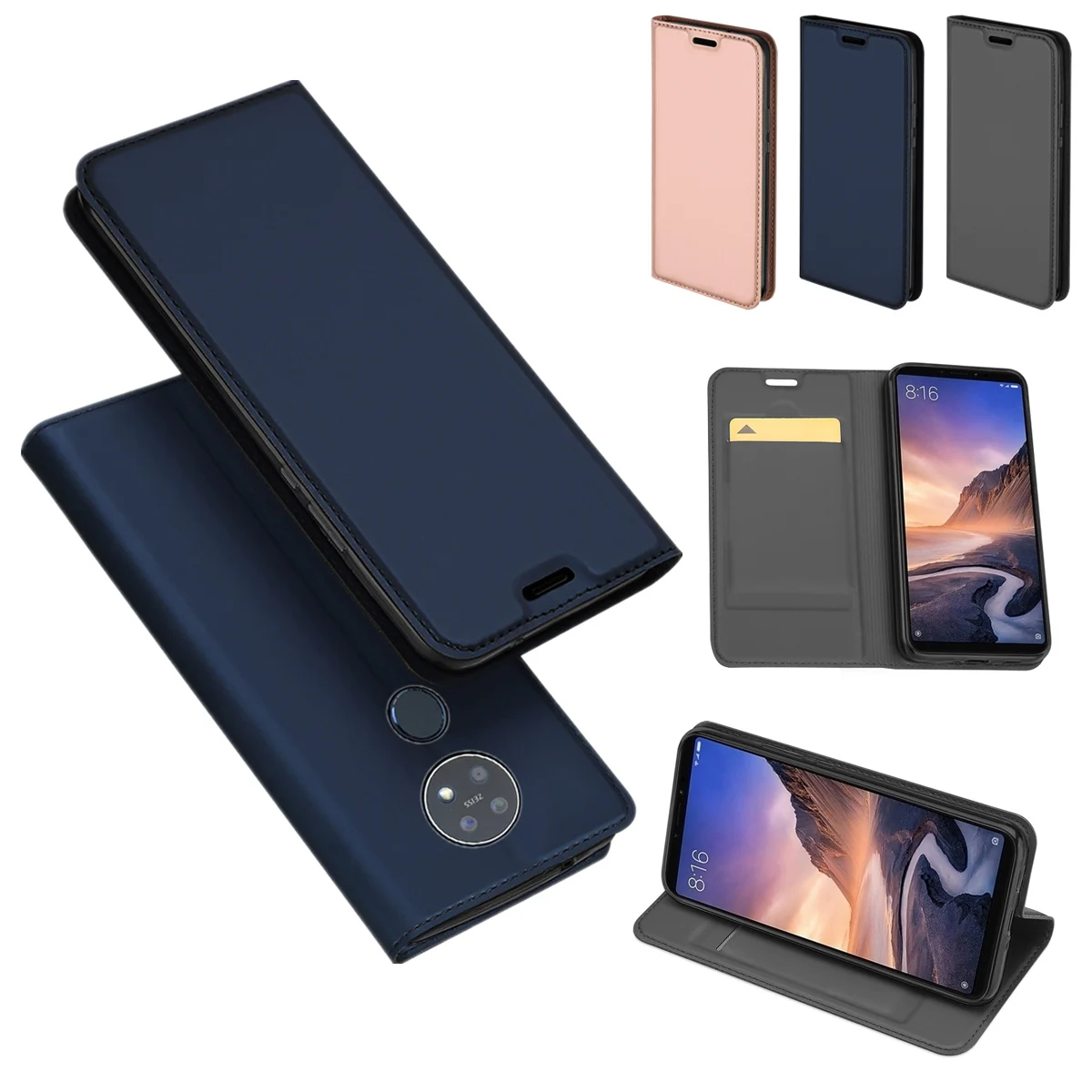 

Luxury Flip Leather Case For Nokia 7.2/6.2/3.1 C/2.2/X71/4.2/1 Plus Cover Card Slot Magnetic Protective Stand Case For Nokia 7.2