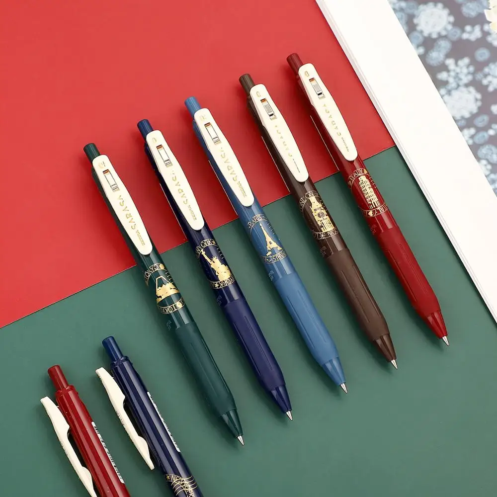 

1pc Zebra Sarasa Travel Postmark Retro Gel Pen Limit Modelling Neutral Pen School Supplies 0.5mm