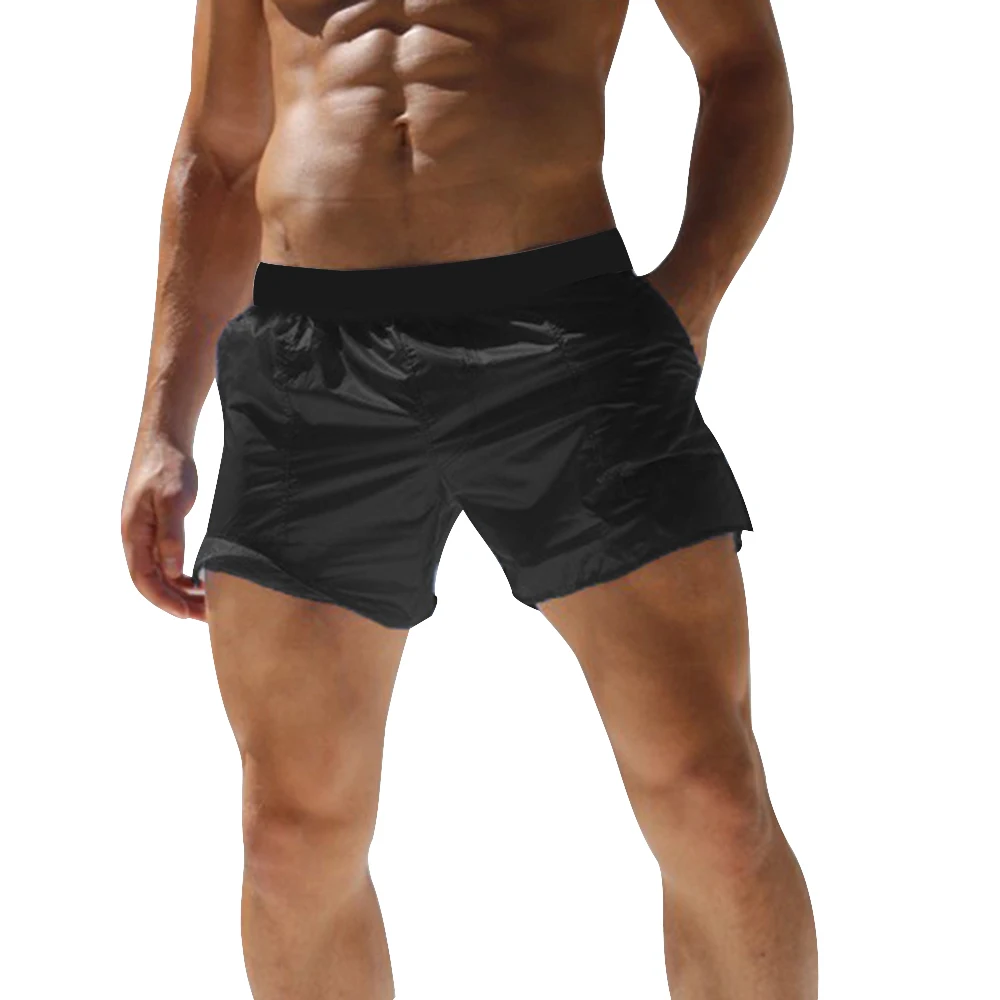 Cheap Swim Short For Man Beach Wear Bermuda Board Shorts Summer Sexy Surf Swimwear Bathing Quick Dry Gym Short De Bain Homme