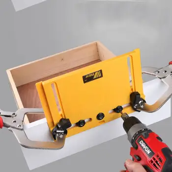 

Handle Hole Locator Door Handle Knob and Pull Installation Jig and Shelf Pin Jig Boring Hole 5/6mm Drill Guide Woodworking Tools