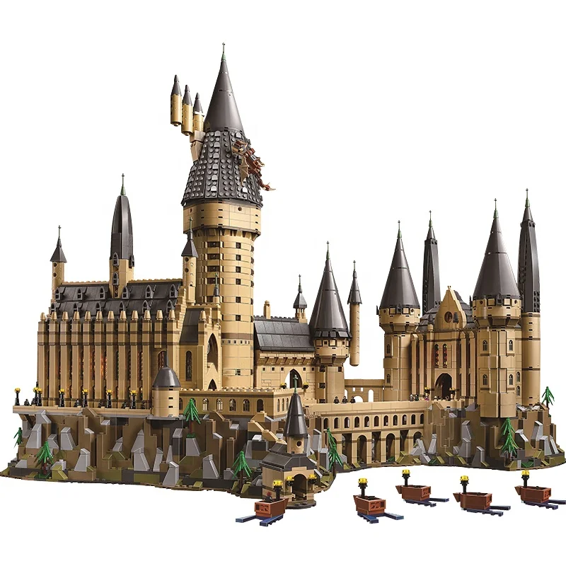 

DHL Potter Movie Magic World Castle H warts School Model Building Block Bricks 71043 Toys Big Gift For kids