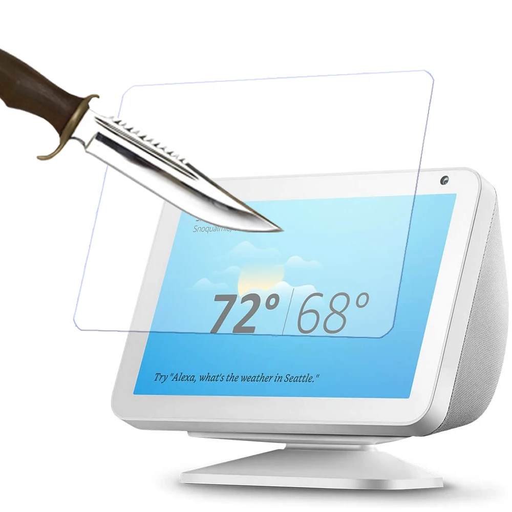Proteggi Schermo In Vetro Temperato Per Amazon Echo Show 5 Echo Show 8 Per Il Nuovissimo Echo Show 10 2020 Pellicola Protettiva 2.5D 9H 0.33Mm