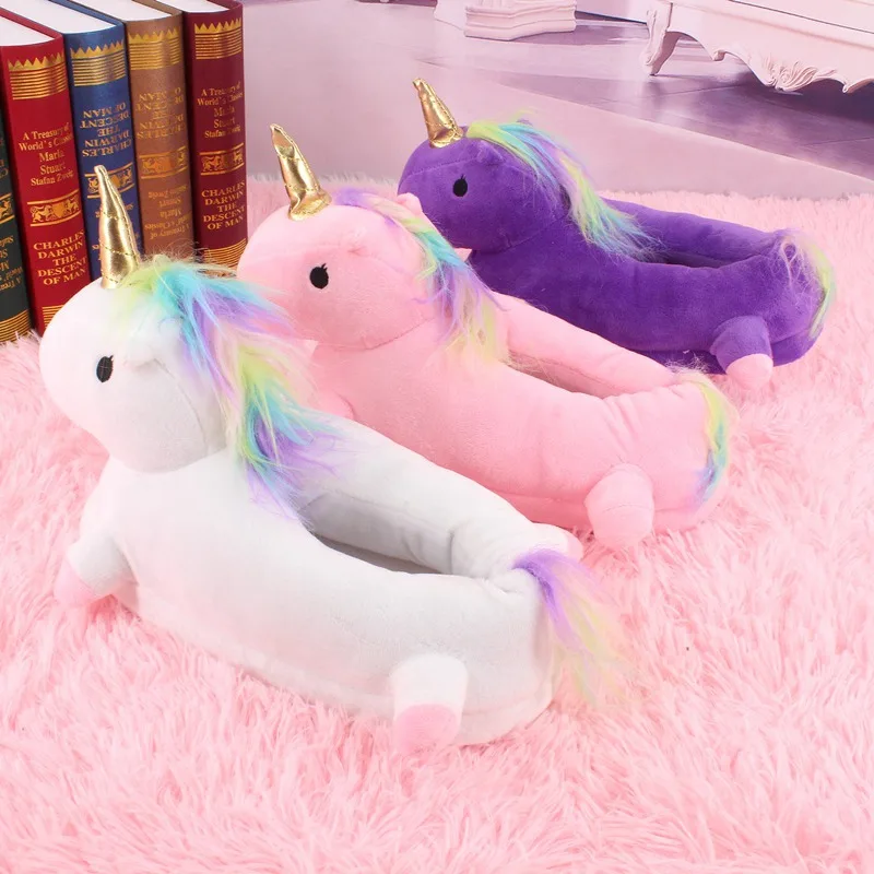 Unicorn-Shoes-Kids-Slippers-Boys-Girls-Cartoon-Kigurumi-Onesies-Pajama-Animals-Claw-Shoes-Adults-Funny-Home