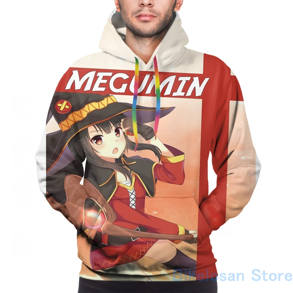 Мужские толстовки свитшоты для женщин забавные KONOSUBA MEGUMIN 02 принт Повседневное