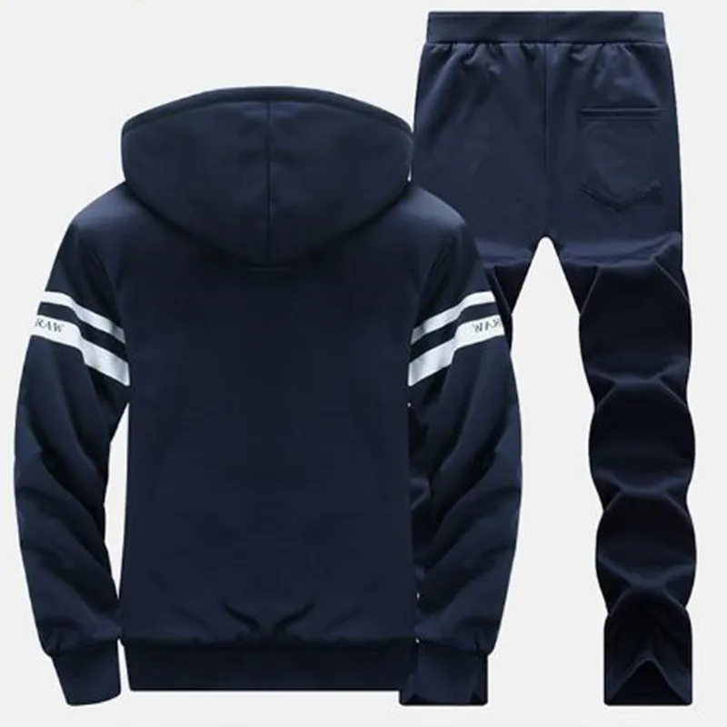 2019 NEW Tracksuit Men's set Winter Running Two Piece Sets Cotton Inner Fleece Thick Hooded 2PC Jacket Pants Sport Jogging Suits 2019 NEW Tracksuit Men's set Winter Running Two Piece Sets Cotton Inner Fleece Thick Hooded 2PC Jacket Pants Sport Jogging Suits