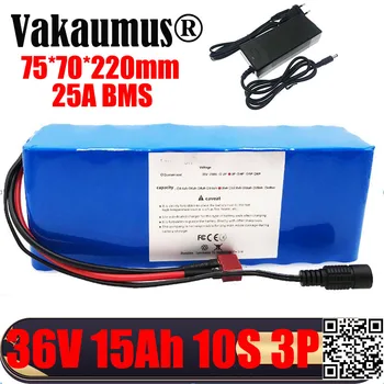

Batterie 36V Lithium 21700 Battery Built-in 25Ah BMS 10S 3P 36V Batteries for Powerful Electric Bike Scooter Real Capacity Vakau