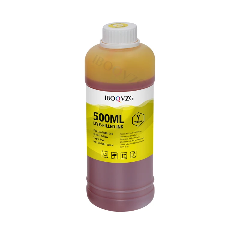 IBOQVZG 500ML Printer Ink Refill Ink Kit For Epson For Canon HP Brother Printer CISS and Refillable Printers Dye