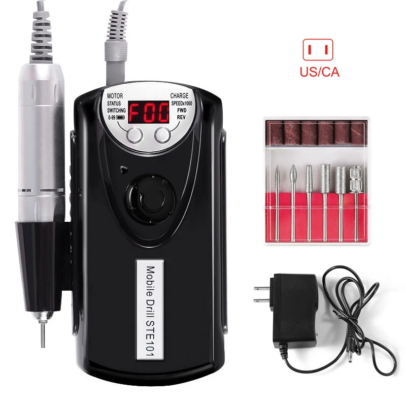 

Nail Polishing Machine Electric Nail Drill Machine Easy to operate Rechargeable Strong Polishing ManicureTools CD88