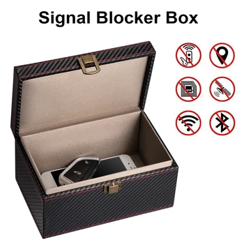 

Anti Theft Faraday Box Car Keyless Signal Blocker Security RFID Faraday Key Fob Protector Prevent Key Theft Mobile Phone Box