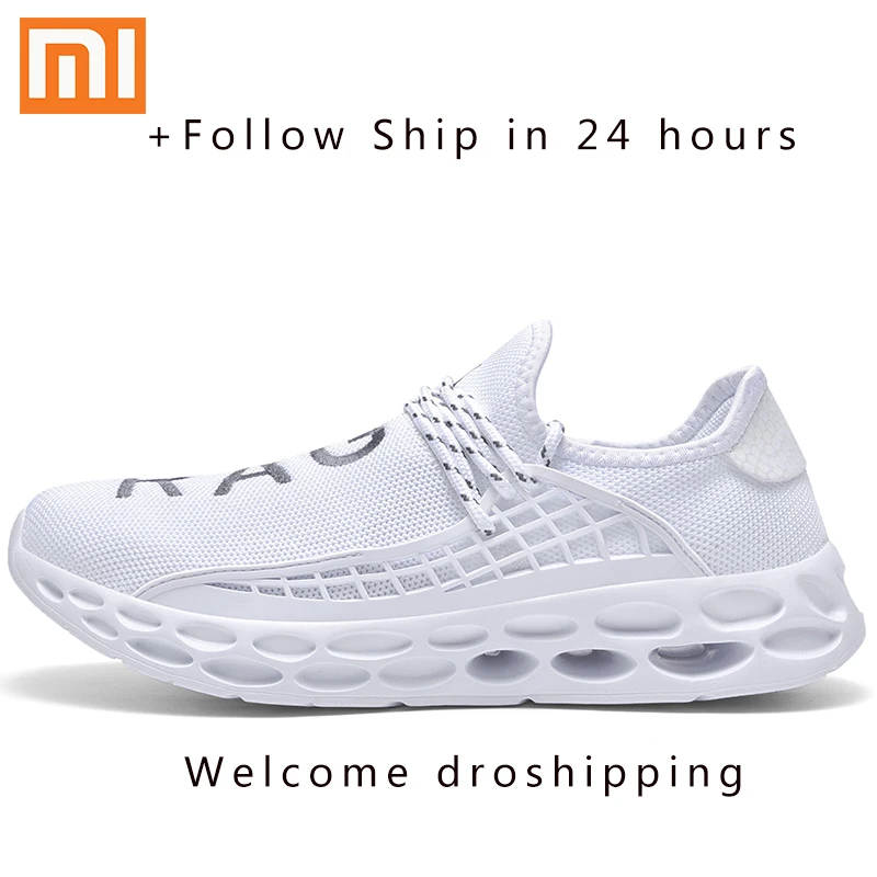 white Xiaomi, 8 цветов, мужская повседневная обувь, женские кроссовки, 36, новинка, Tenis Masculino, дышащие, для бега, весна, лето, Осень размера плюс, 12, 46 - Цвет: white