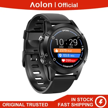 

Aolon X5 Compass Round Always-on Sunlight Viewable Full Touch Screen IP68 Waterproof Swimming Bluetooth 5.0 Smartwatch